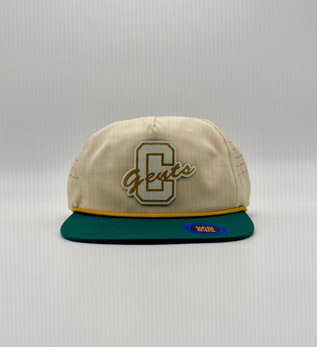 Cream and green hat with Gents patch